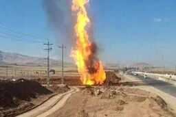 انفجار خط لوله گاز در تبریز