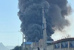 مرگ یک کارگر در آتش سوزی کارخانه در مهدیشهر
