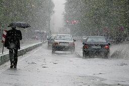 بارش شدید باران و برف در این مناطق