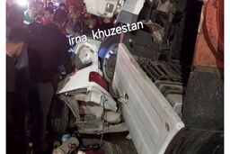 تصادف مرگبار پژو پارس با تریلی/ عکس