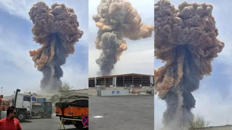 ببینید: ساخت خاکریز برای نبرد با آتش در بندر شهید رجایی