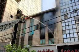 حریق در دفتر اسناد خیابان ستارخان
