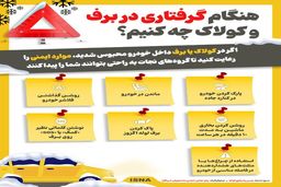 عکس/ هنگام گرفتاری در برف و کولاک چه کنیم