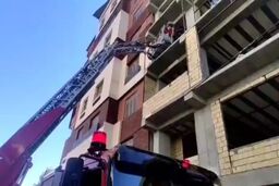 مصدومیت یک کارگر ساختمانی در کرمانشاه