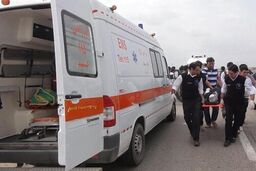 انحراف مینی‌بوس از جاده ۱۴ مصدوم برجای گذاشت